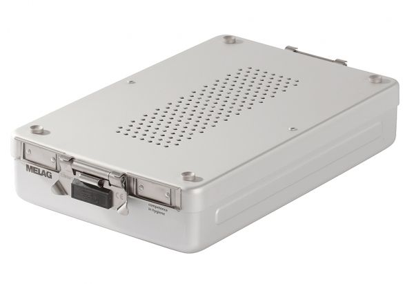 Instrumentæske MELAstore-Box 200. Mål: 31,2 x 19 x 6,5 cm. Autoklaverbar. Passer til MEL01182